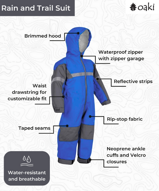 Children's Trail Suit, Brighton Blue