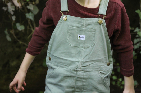 Kids' Duck Washed Cotton Overall Bibs, (Rosemary Green)