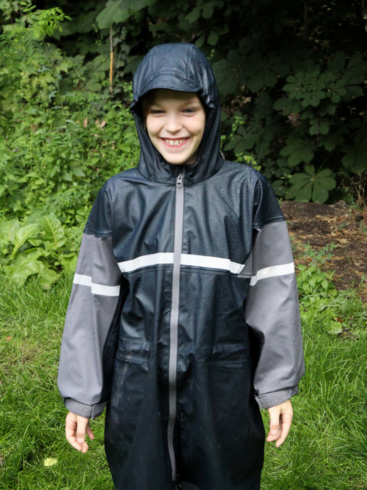 Polyurethane Rain Suit (New Item), Navy