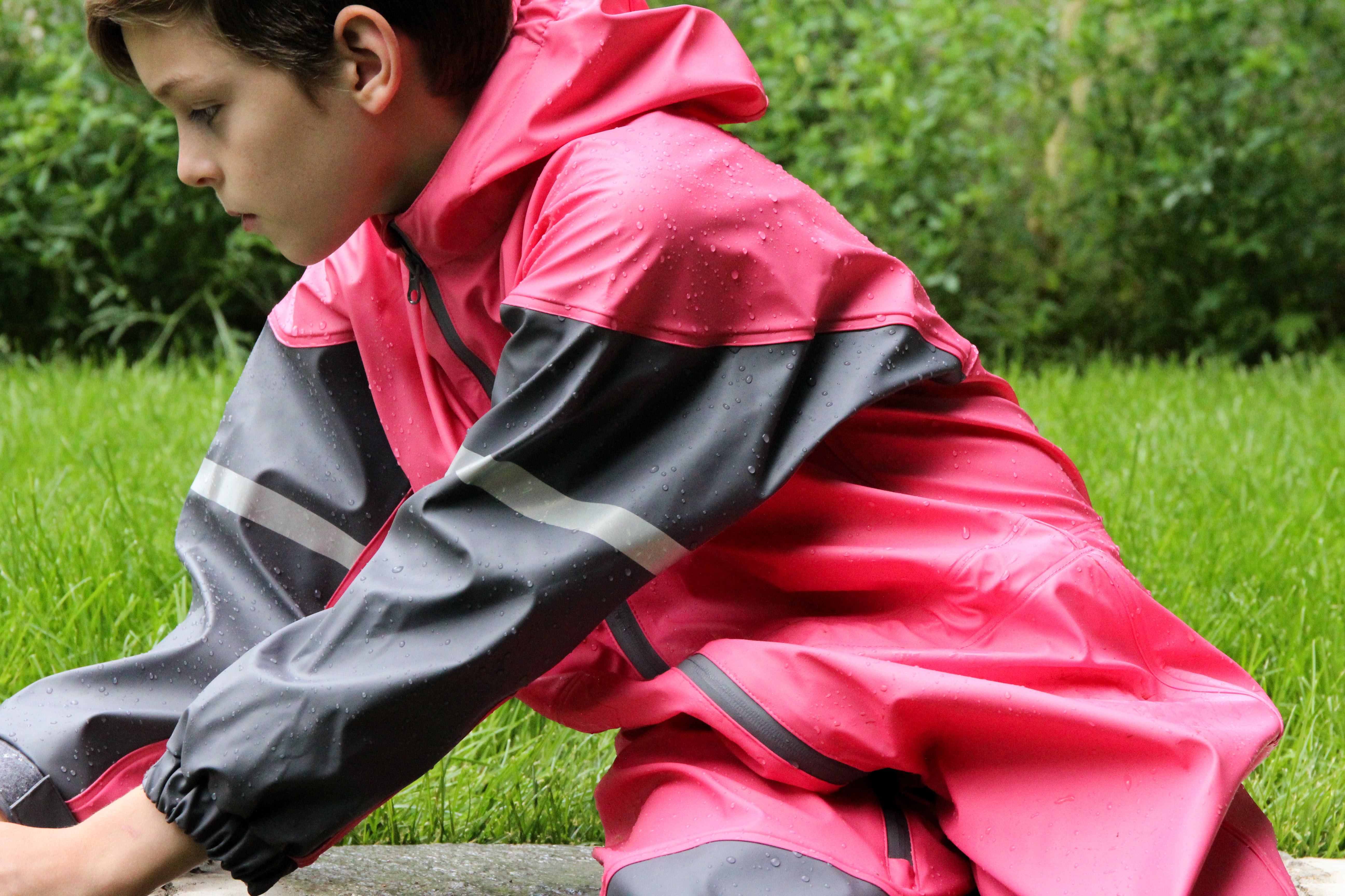 Rubber Rain Suit, Park City Pink – Oaki