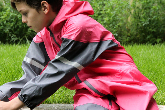 Polyurethane Rain Suit (New Item), Park City Pink