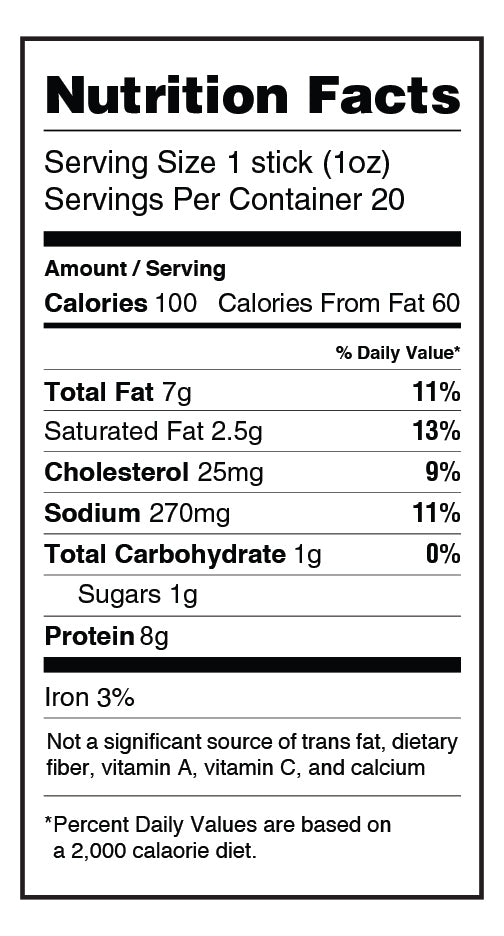 Pepperoni Flavor Snack Sticks - 20 count