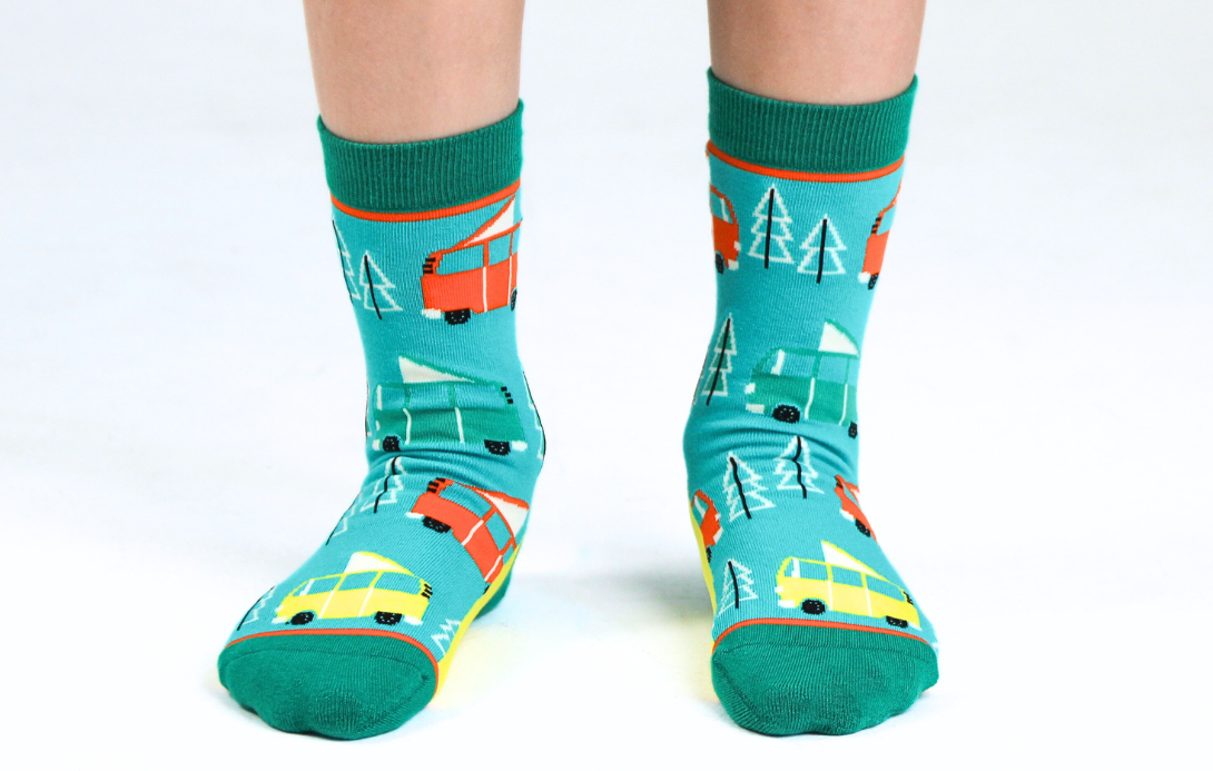 Kids' Cotton Crew Socks, RV There Yet?