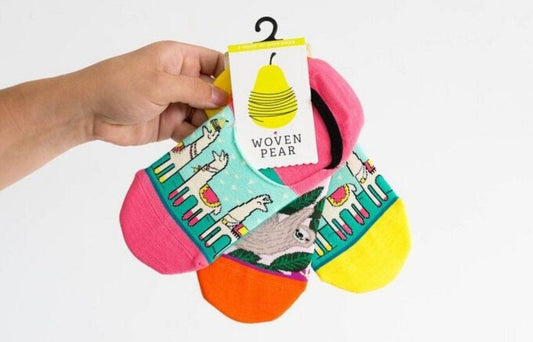 Animal Variety Pack No-Shows - Woven Pear