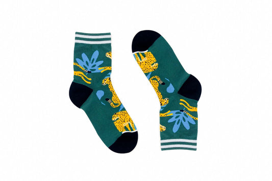 Cheetah - Half-Crew - Woven Pear