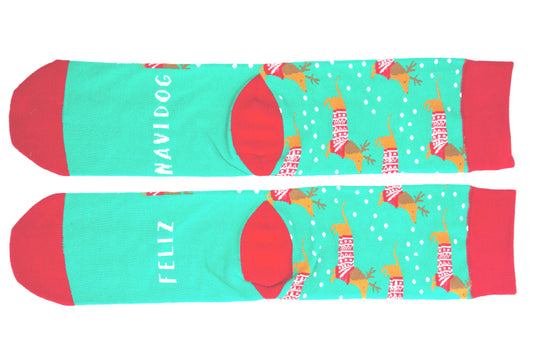 Feliz Navidog Woven Pear