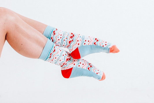 Holiday Funfetti Socks Woven Pear