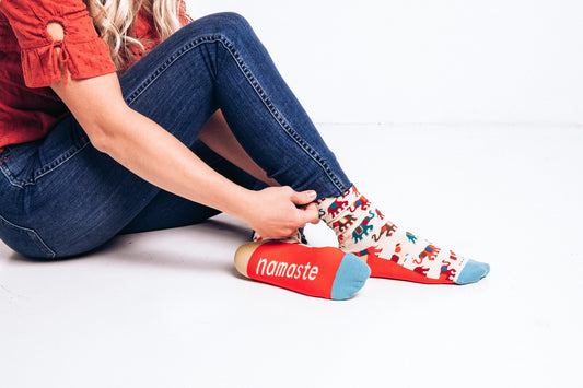 Painted Elephants (Crew) - Woven Pear