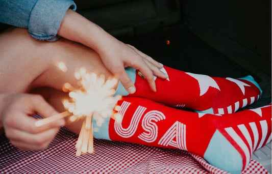 Red, White, and USA - Woven Pear