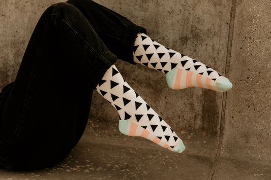 Try, Try Again Socks Woven Pear