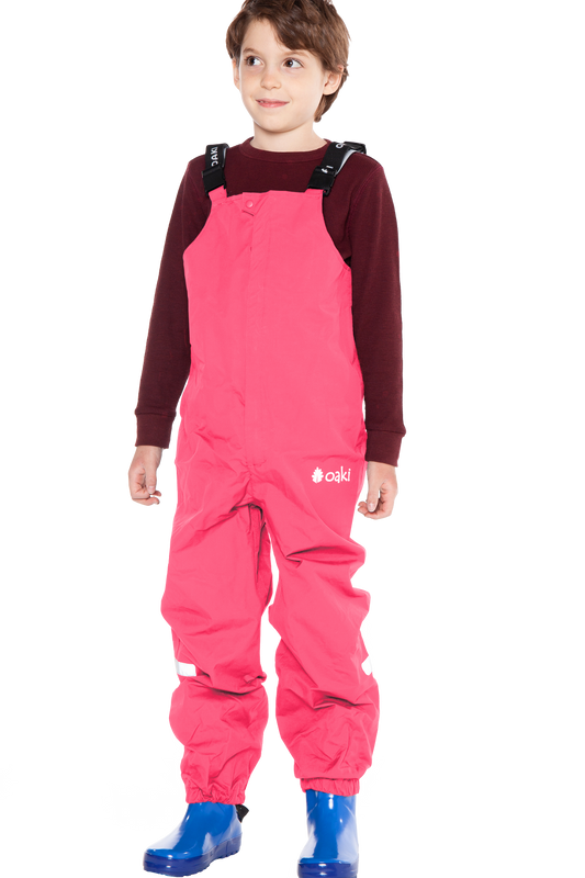 Children's Rain Bib, Park City Pink (Sizing Runs Large)
