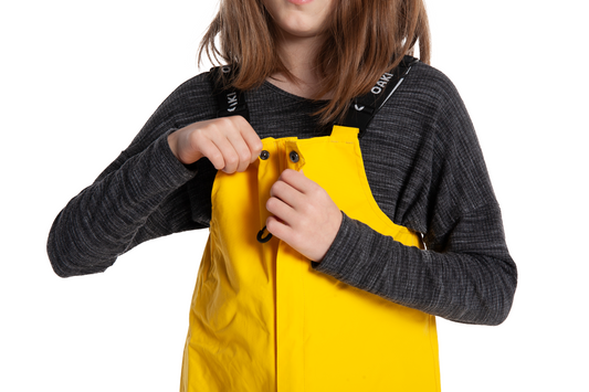 Children's Rain Bib, Sundance Yellow (Sizing Runs Large)
