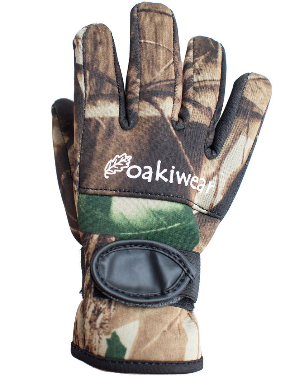 Neoprene Trail Gloves, Realtree Camo Kids-Medium / Camo