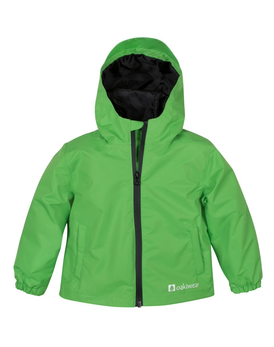 Kid's Waterproof Shell Jacket Green – Oaki