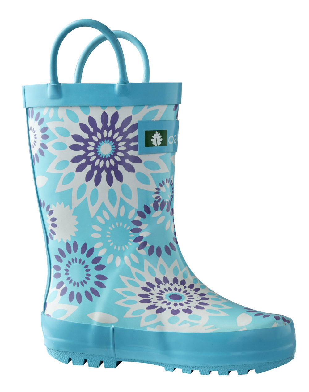 Frozen Bursts Loop Handle Rubber Rain Boots