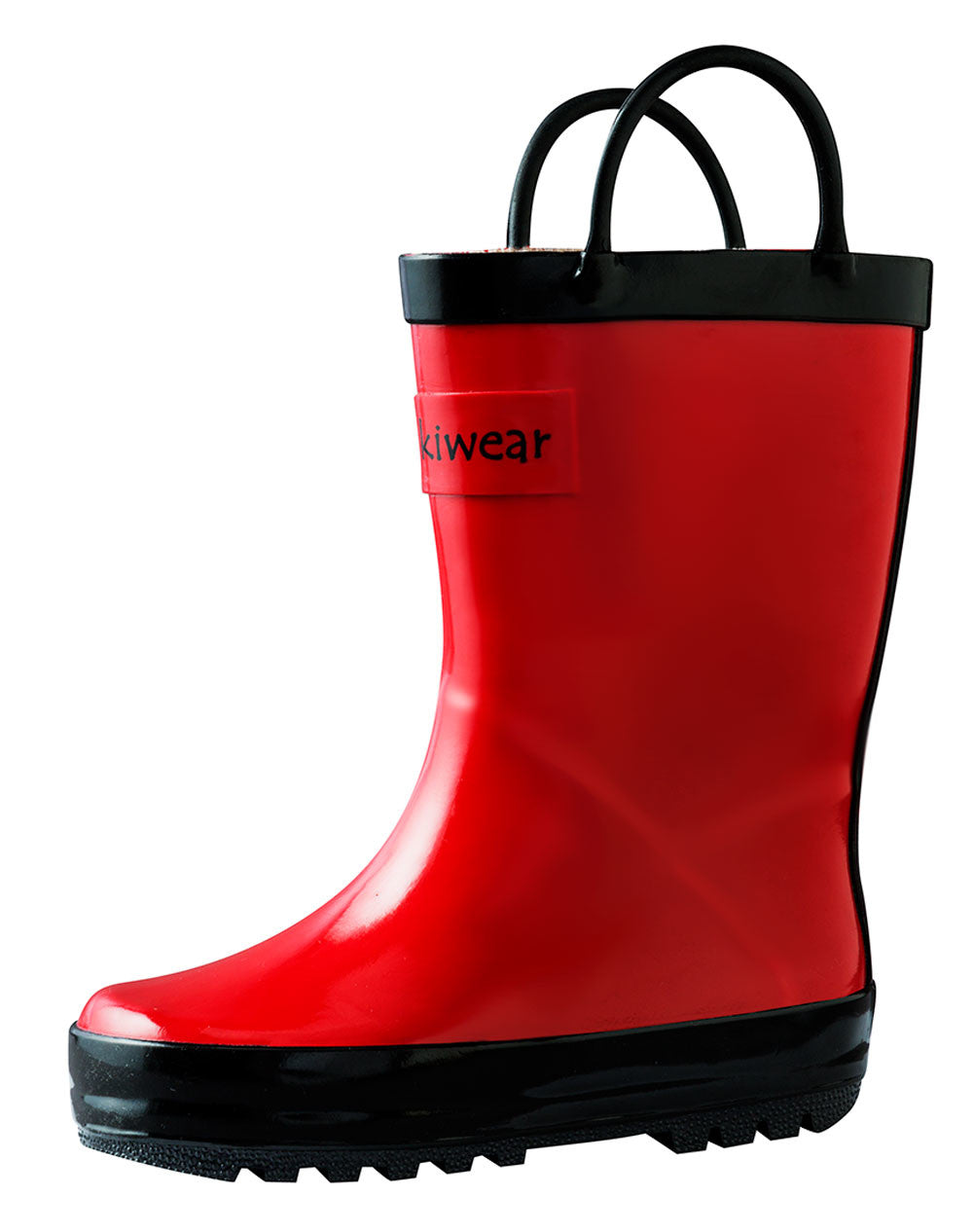 Children's Rubber Rain Boots, Fiery Red – Oaki