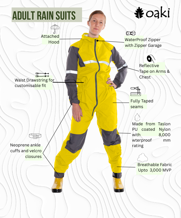 Adult Trail Suit, Sundance Yellow – Oaki - Main Image