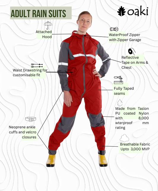 Adult Trail Suit, Fiery Red