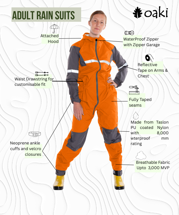 Adult Trail Suit, Classic Orange – Oaki