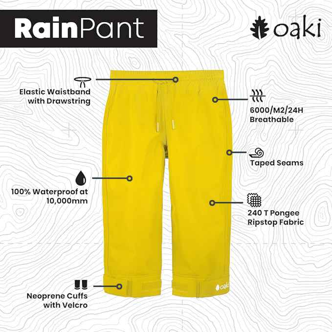Children's Trail Pants, Classic Yellow