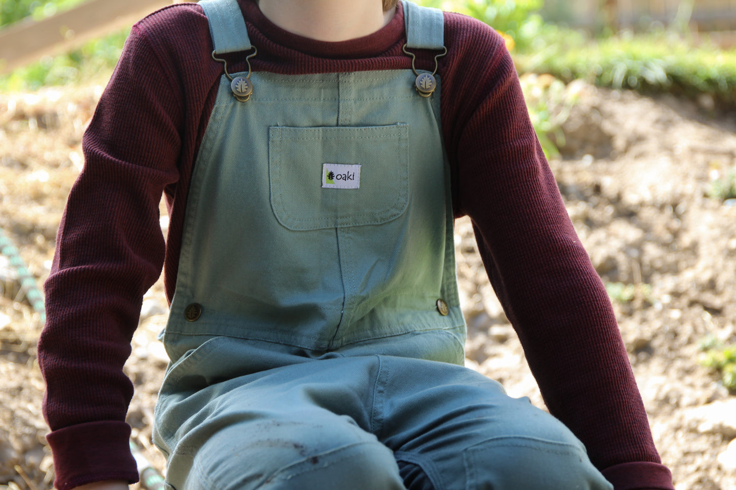 Kids' Duck Washed Cotton Overall Bibs, (Rosemary Green)