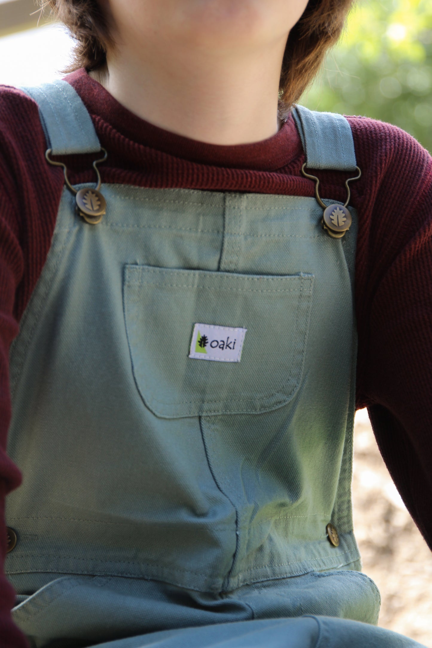 Kids' Duck Washed Cotton Overall Bibs, (Rosemary Green)