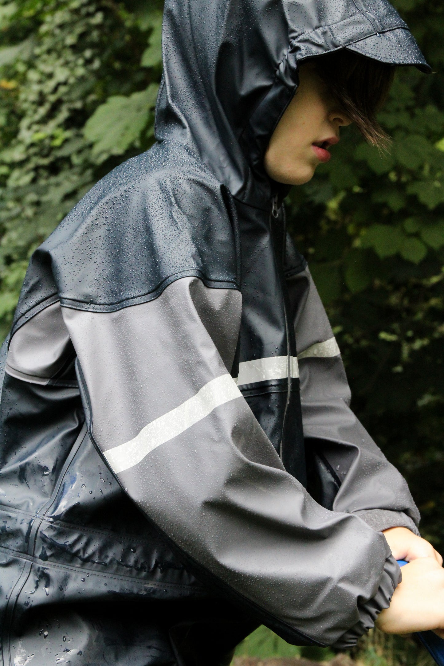 Polyurethane Rain Suit (New Item), Navy
