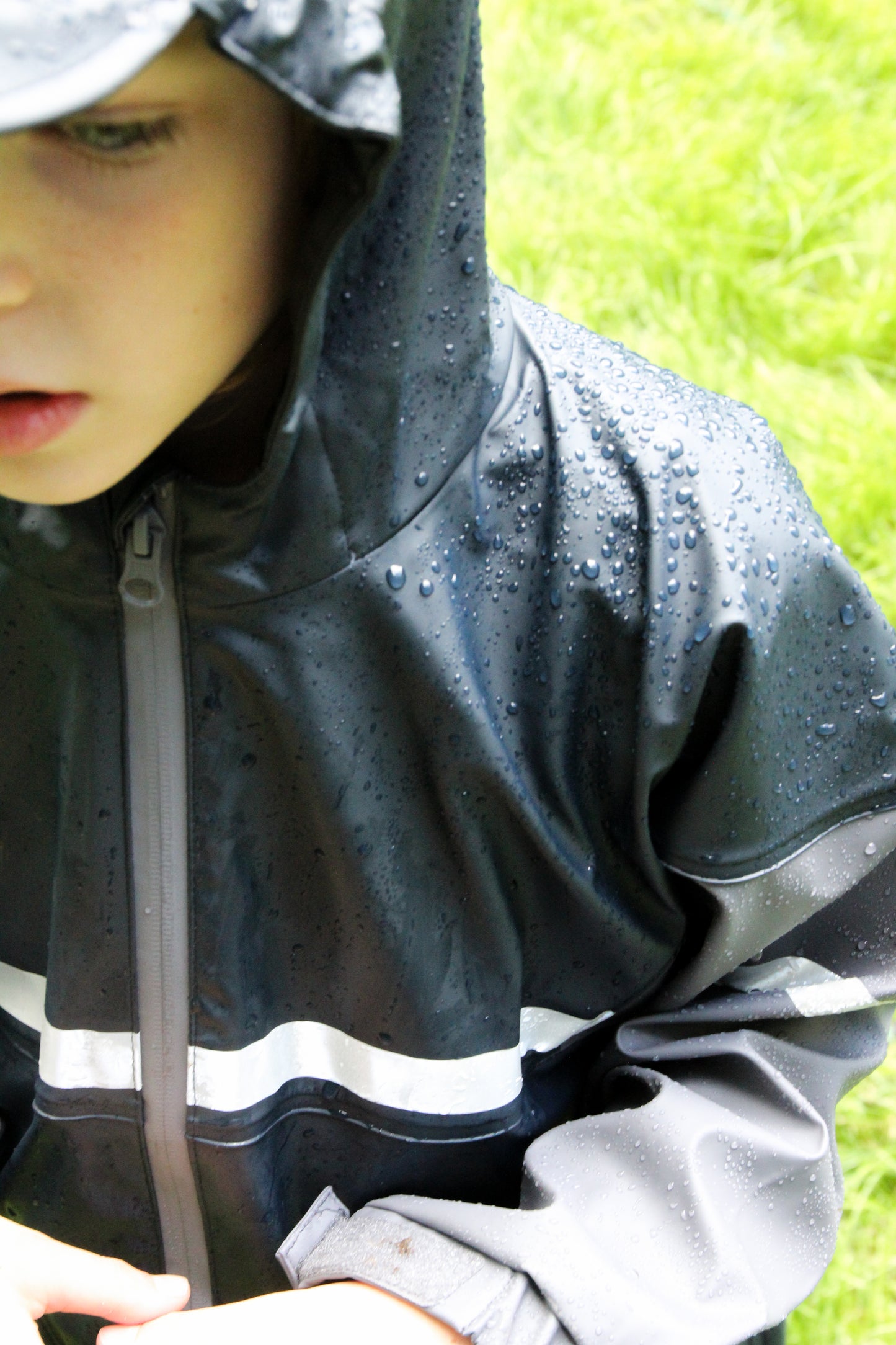 Polyurethane Rain Suit (New Item), Navy