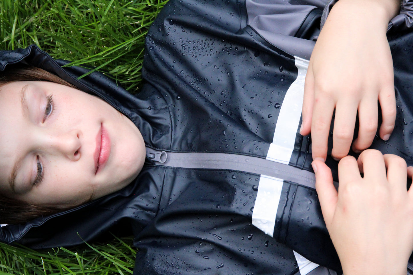 Polyurethane Rain Suit (New Item), Navy