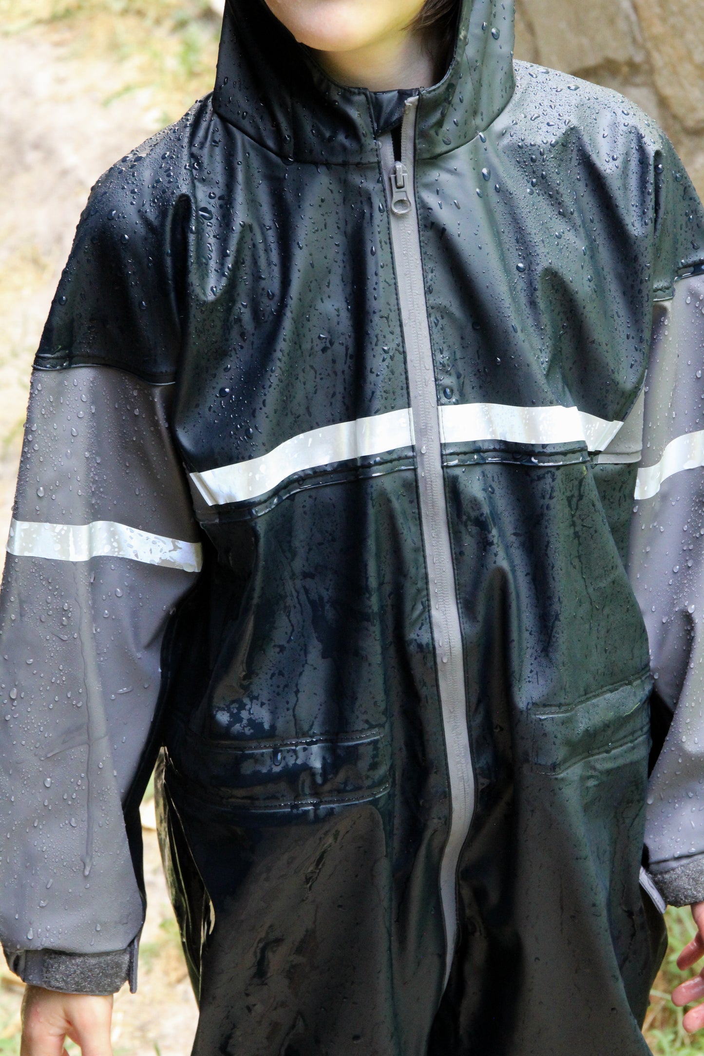 Polyurethane Rain Suit (New Item), Navy