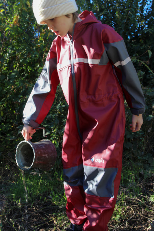 Rubber Rain Suit, Red Earth