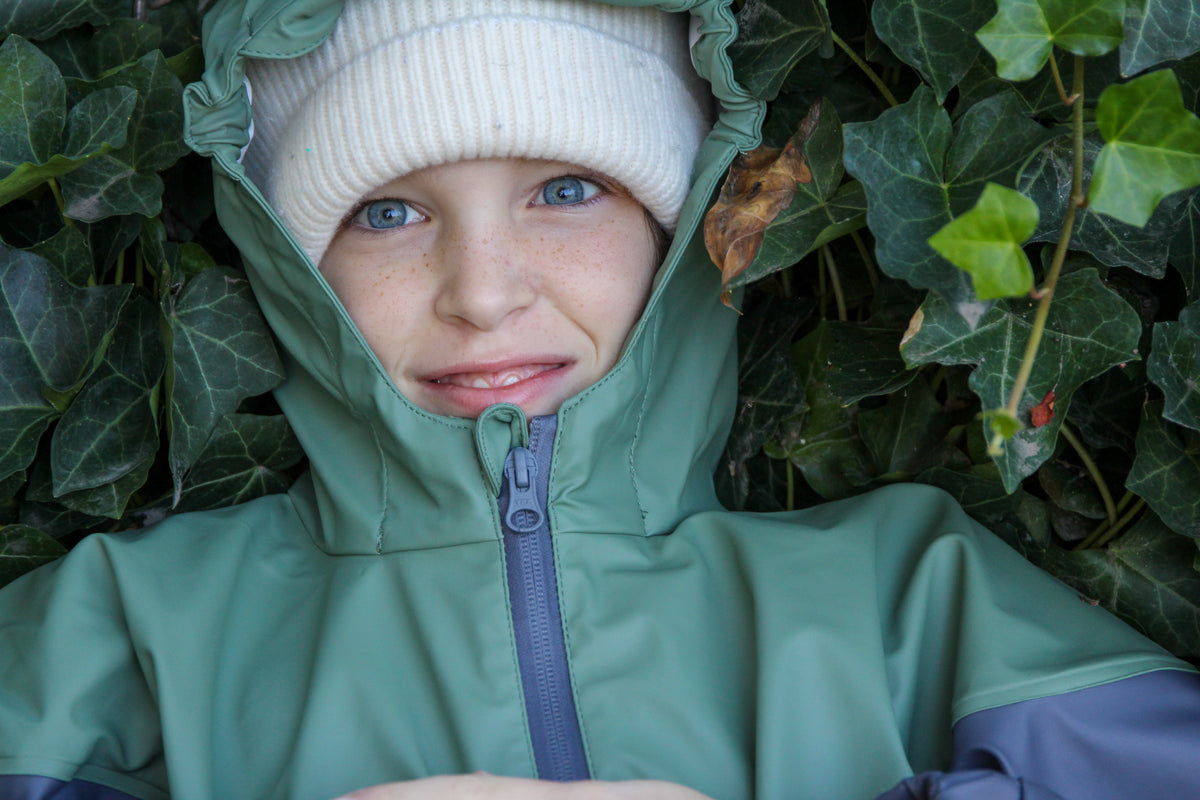 Rubber Rain Suit, Moss Green