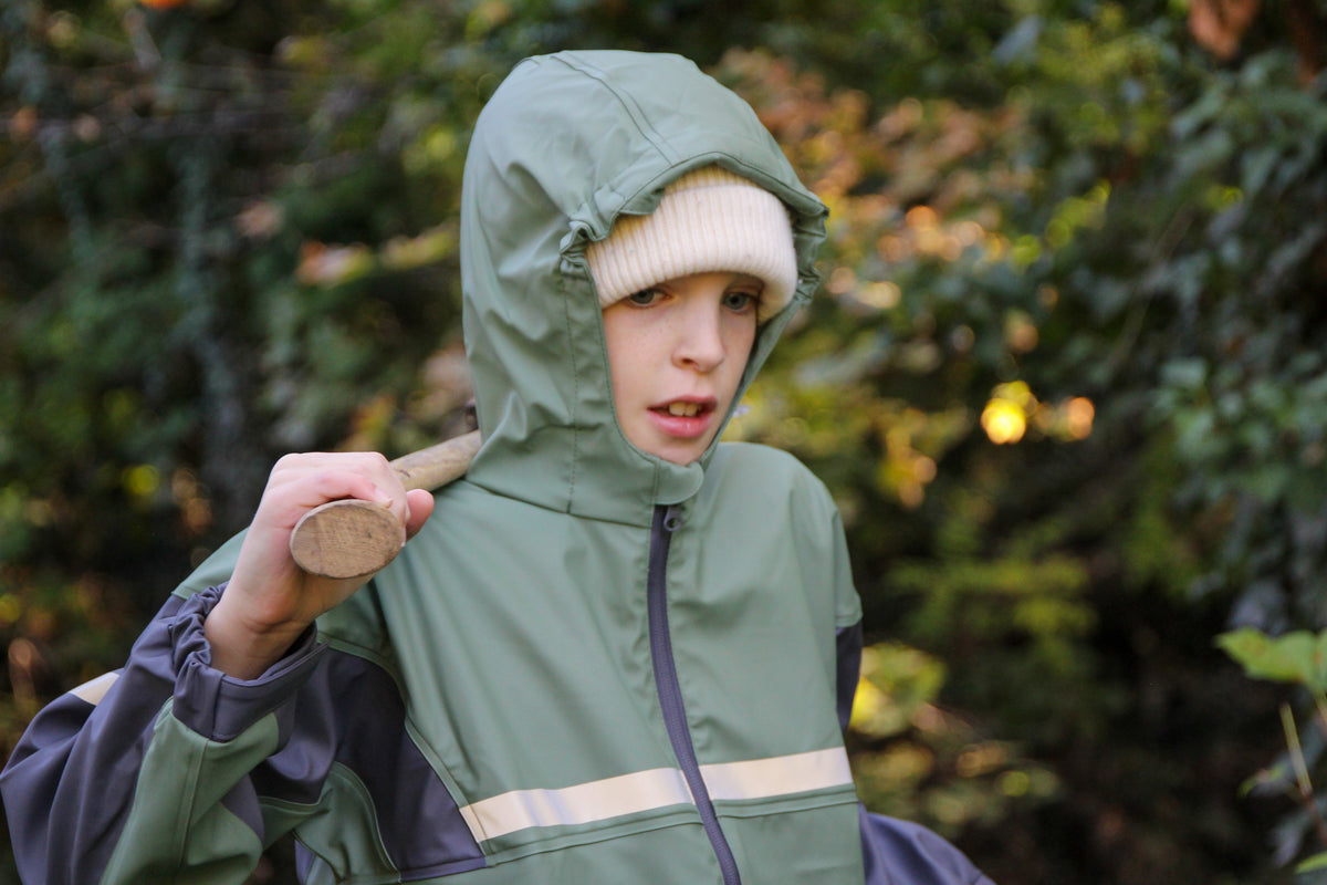 Rubber Rain Suit, Moss Green