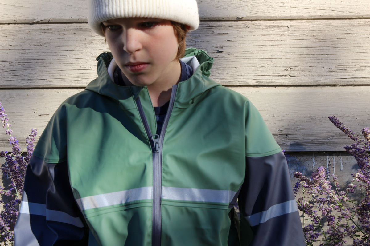 Rubber Rain Suit, Moss Green
