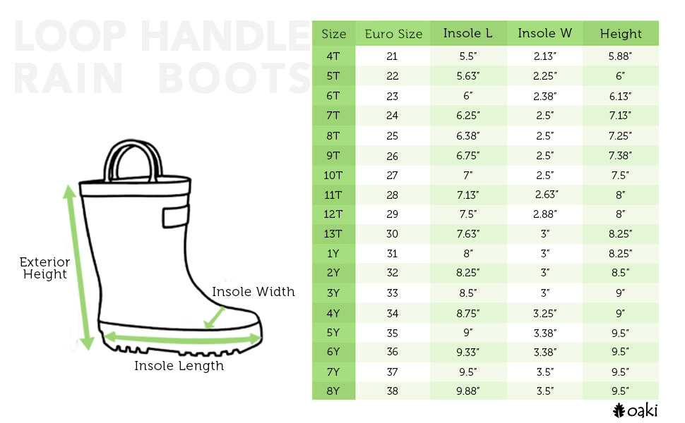 Children's Rubber Rain Boots, Navy Blue – OAKI