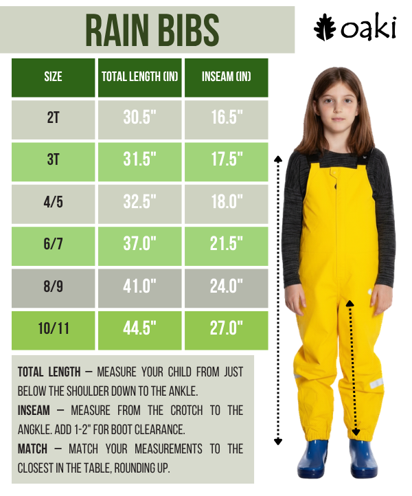 Children's Rain Bib, Sundance Yellow (Sizing Runs Large)