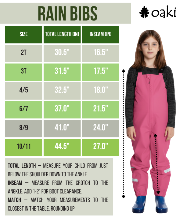 Children's Rain Bib, Park City Pink (Sizing Runs Large)