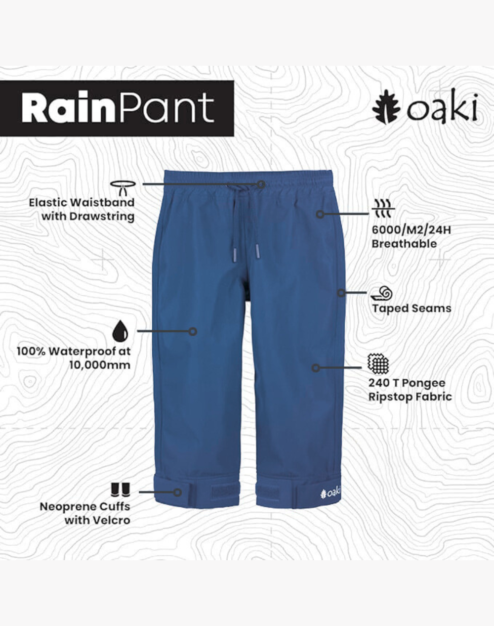 Children's Trail Pants, Navy