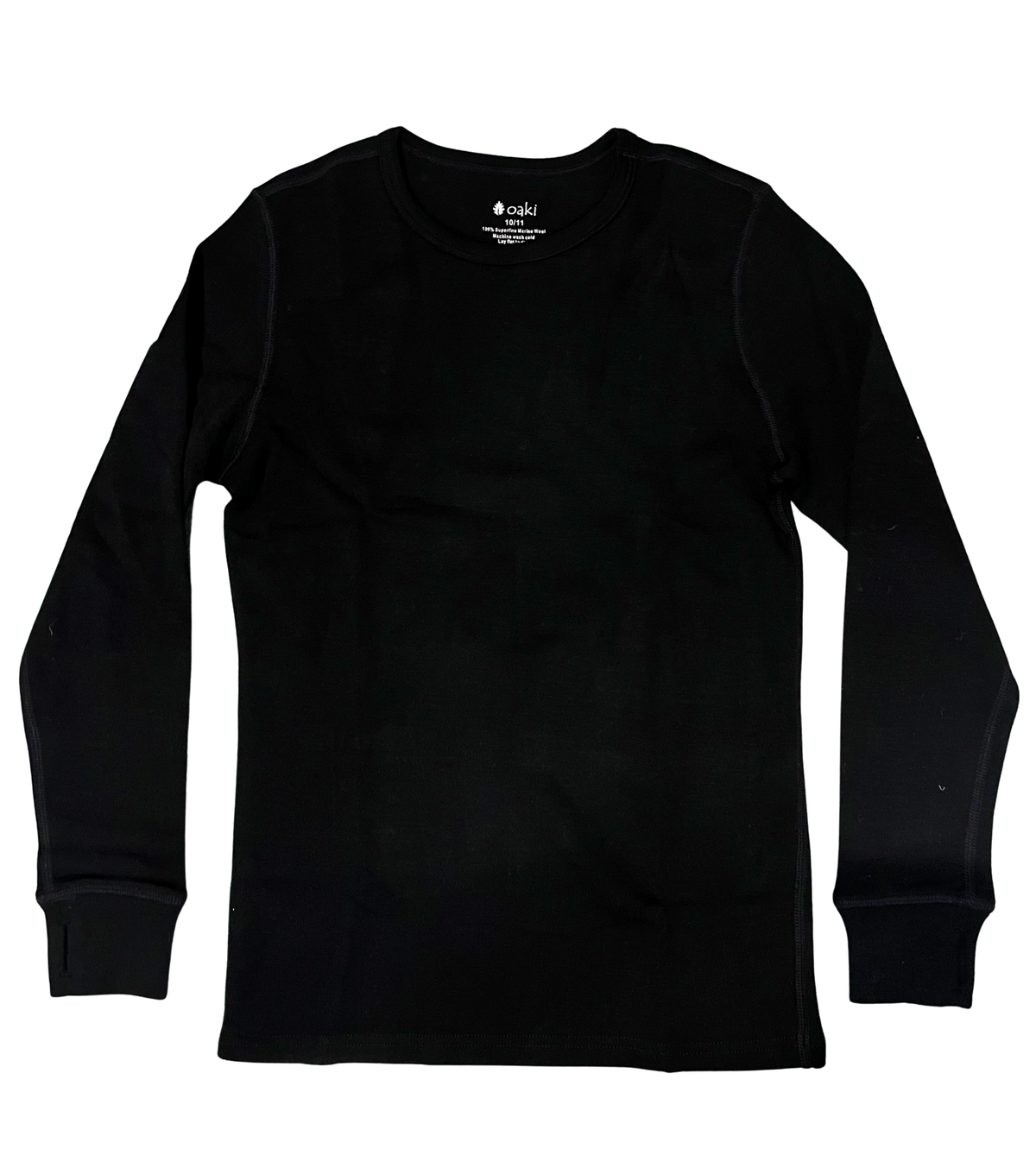 Extra-Thick Merino Wool Shirt (Black, 320gsm)