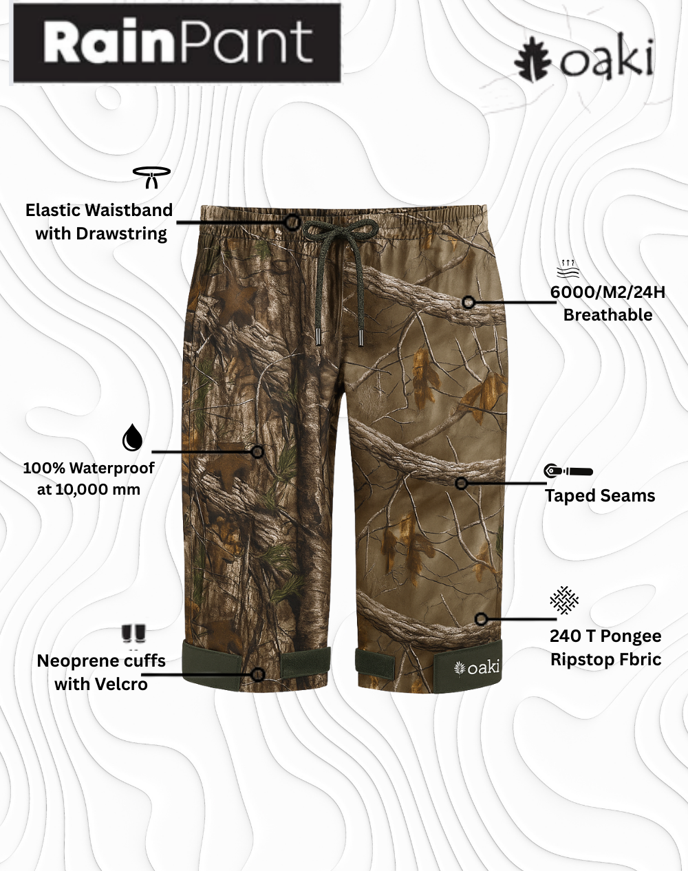 Adult Trail Pants, Realtree EDGE® Camo