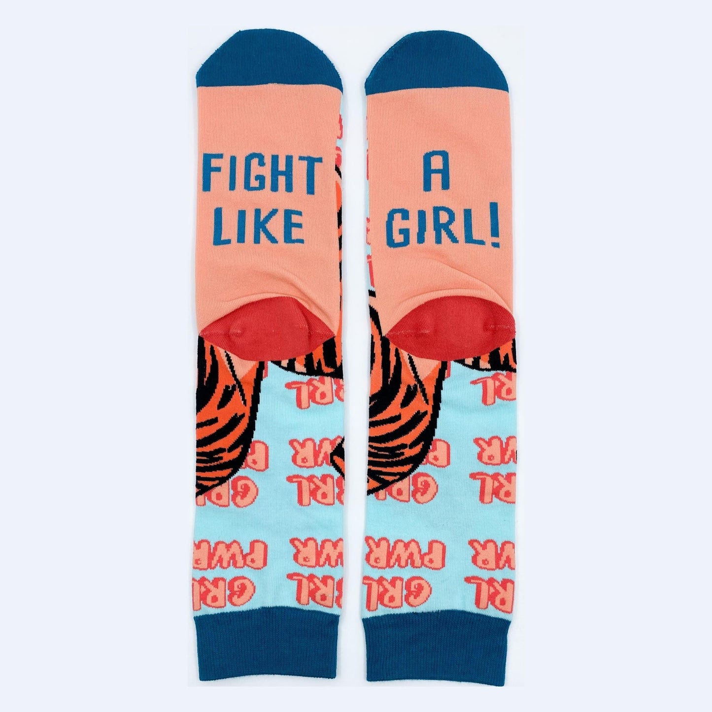 Fight Like a Girl Socks Woven Pear 