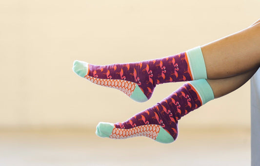 Flirty Flamingo - Woven Pear 