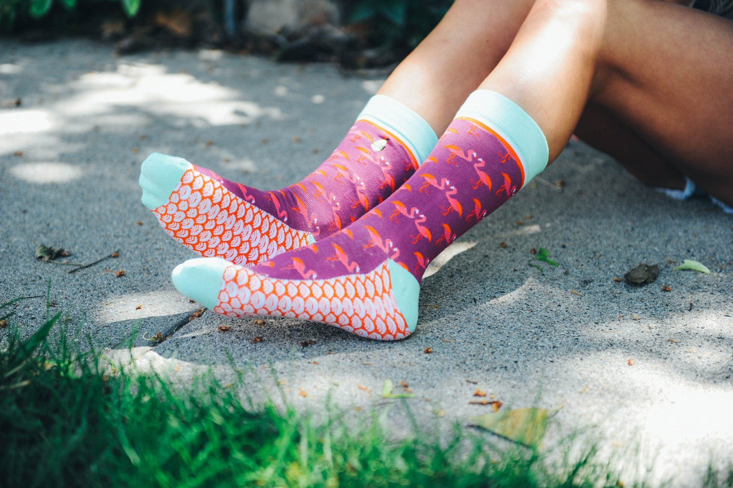 Flirty Flamingo - Woven Pear 