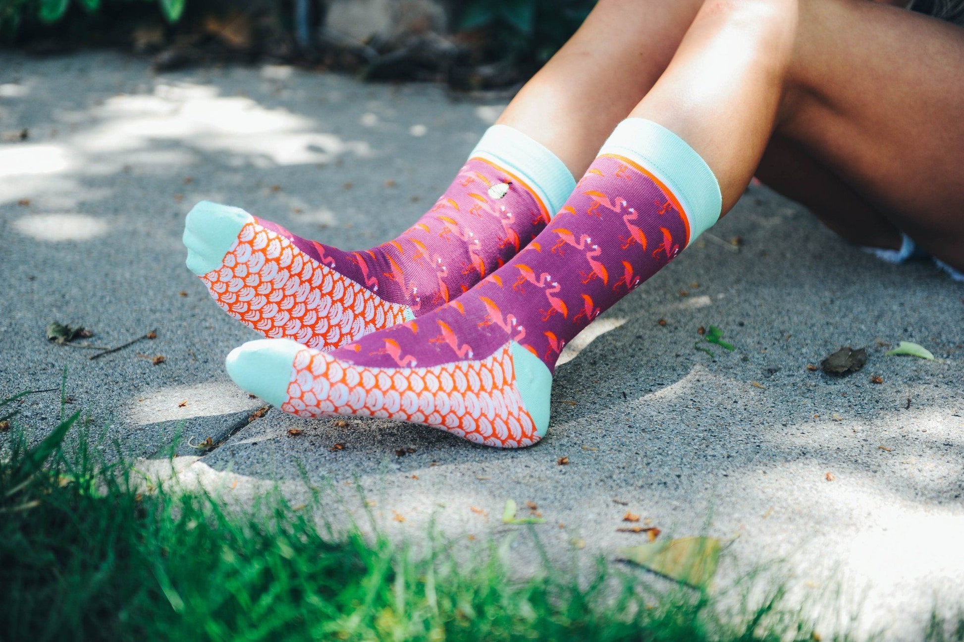 Flirty Flamingo - Woven Pear 