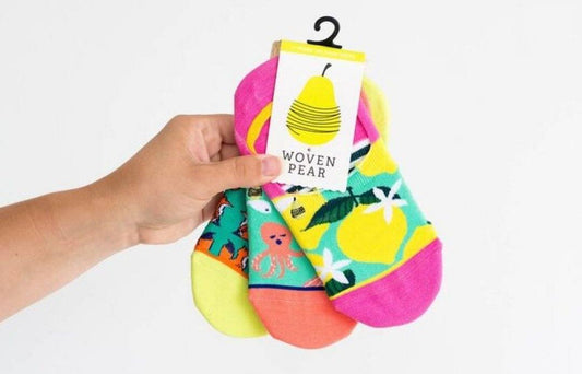 Happy Vibes Variety Pack No-Shows - Woven Pear 