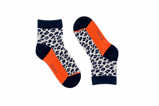 Silver Leopard - Mini-Crew - Woven Pear 