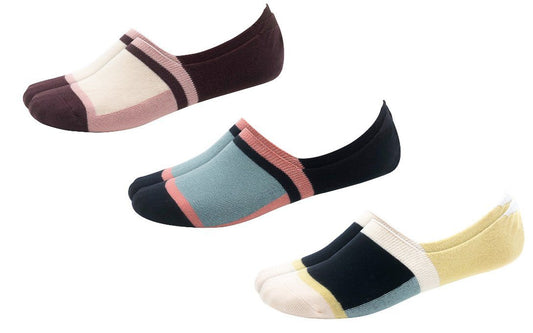 Basics Colorblock Variety Pack no-shows - Woven Pear 