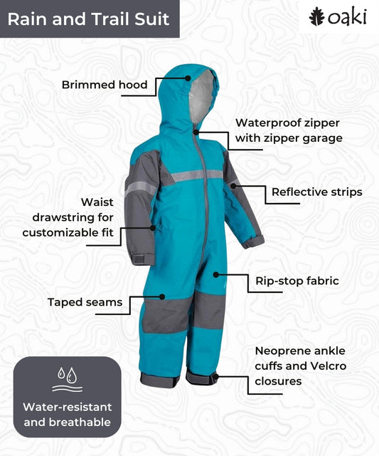 Children's Trail Suit, Celestial Blue