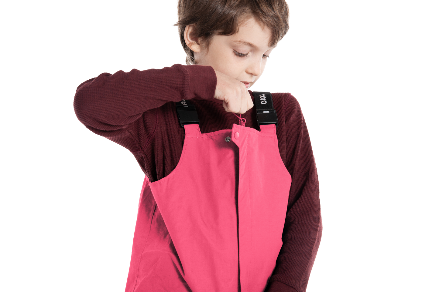Children's Rain Bib, Park City Pink (Sizing Runs Large)