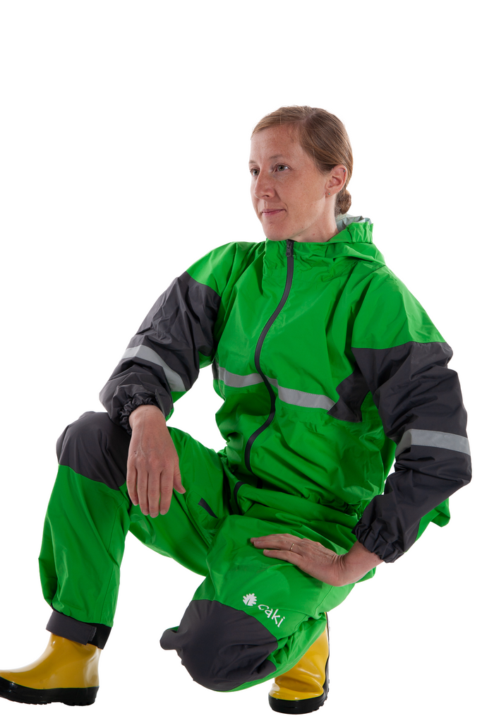 Green rain suit clearance